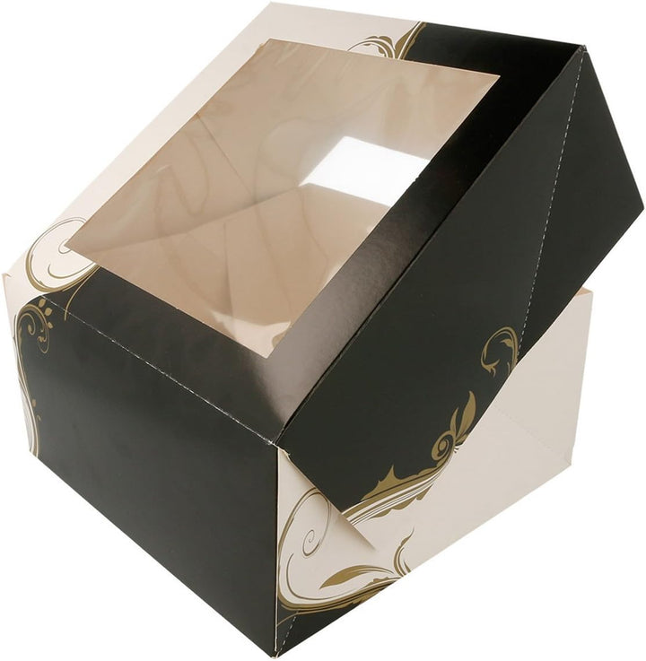 Box Square Canal mit Sichtfenster – 50 Stück. 24 x 24 x 12 cm., 24 x 24 x 12 cm