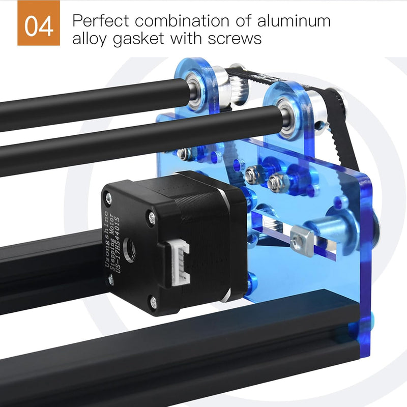 Fafeicy Rotationswalzen-Gravurmodul für Zylindrische Objekte, Lasergravur-Zubehör für LaserGRBL, Lig