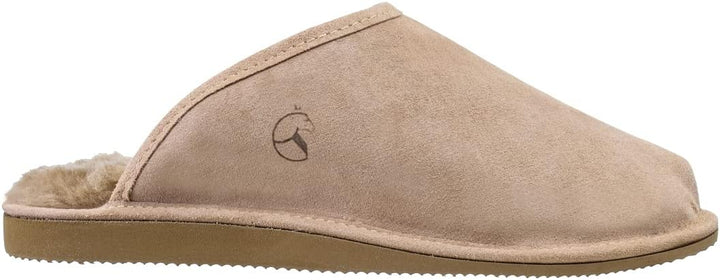 ESTRO Lammfell Hausschuhe Herren Pantoffeln Leder - Warm Lammfellhausschuhe Sheepskin Slippers Warme