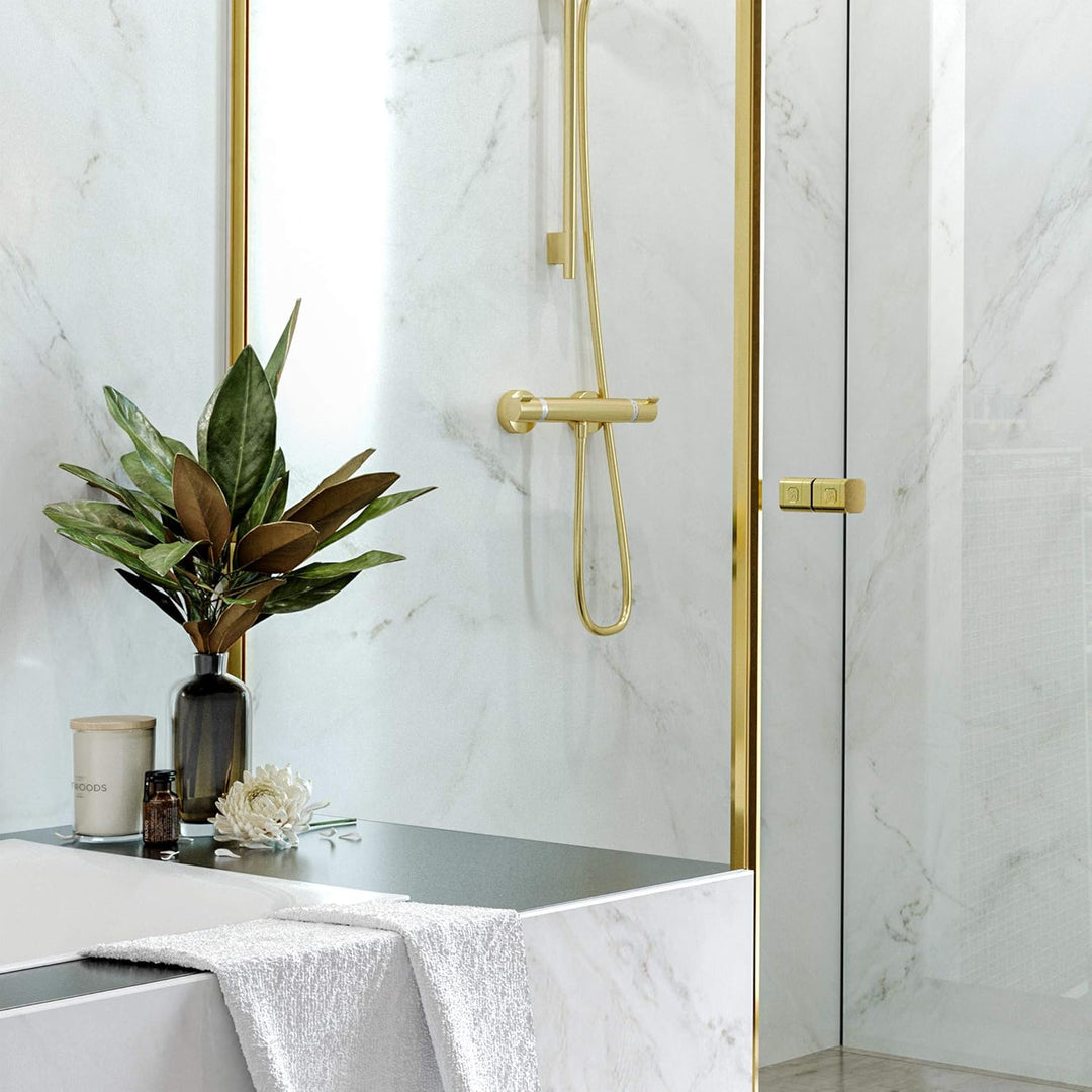 hansgrohe Ecostat Comfort Aufputz Duschthermostat,für 1 Funktion, Polished Gold Optic