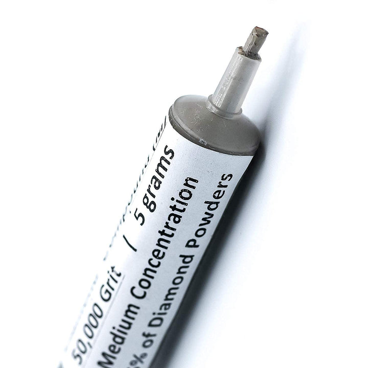 Diamant Lapidary Paste 50.000 Körnung 0/0,5 Mikron – Feinste Finish 5 Gramm Spritze 25% Konzentratio