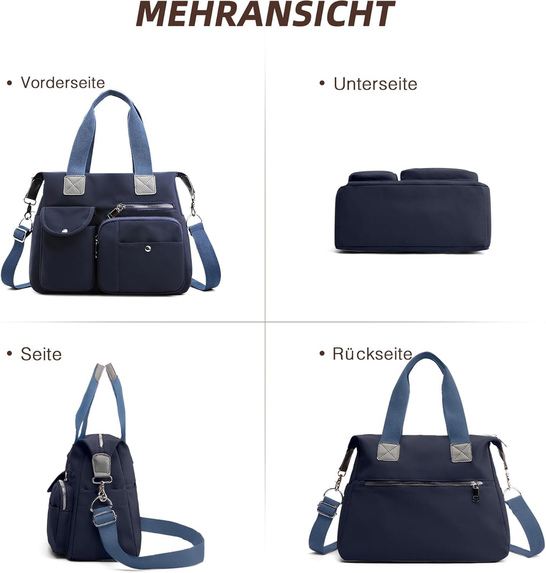 DIRRONA Elegant Damen Umhängetasche Gross Kapazität Handtasche Casual Reise Schultertasche Multi Tas