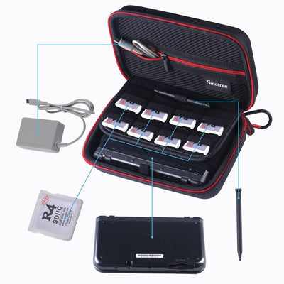 Smatree Transporttasche für Nintendo 3DS XL/ 2DS XL, Hartschalen-Schutzhülle für Nintendo 3DS / Nint