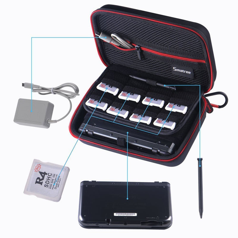 Smatree Transporttasche für Nintendo 3DS XL/ 2DS XL, Hartschalen-Schutzhülle für Nintendo 3DS / Nint