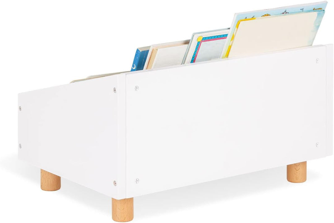 PINOLINO Regal Ando – Bücherregal Kinder 2 Fächer, weisses Kinderbücherregal fürs Kinderzimmer, Kind