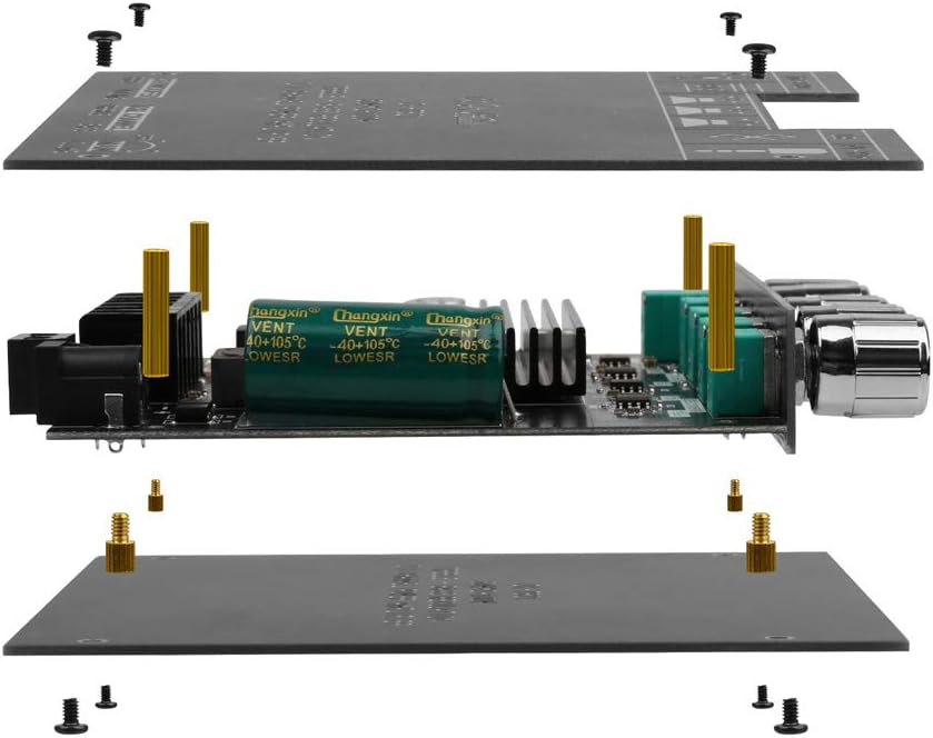 HiFi-Verstärker TB21 Mini Bluetooth5.0 Verstärker Modul 2.1 Kanal Stereo Audio Amplifier Board 50WX2