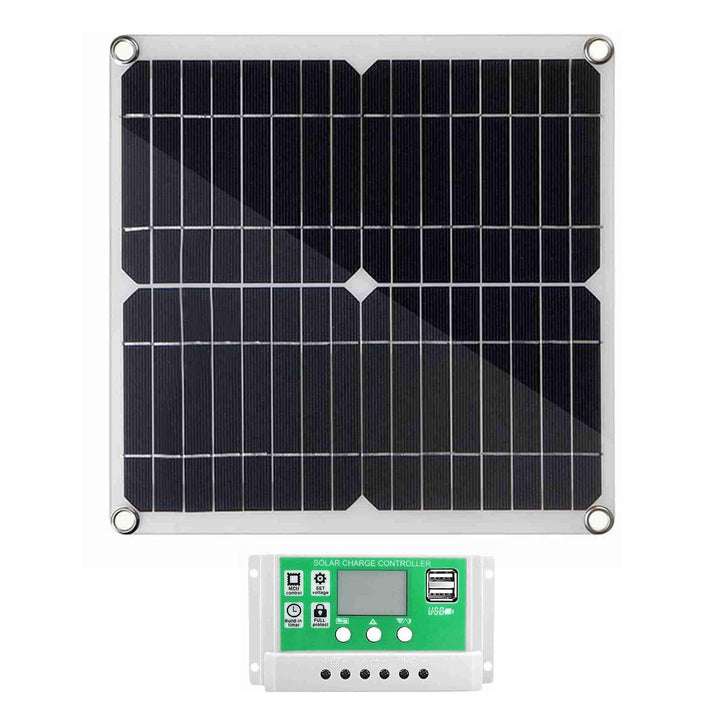 20 W 12 V Solarpanel-Set, Flexible Monokristalline Siliziumplatine, PV-Laderegler, Geeignet für Auto