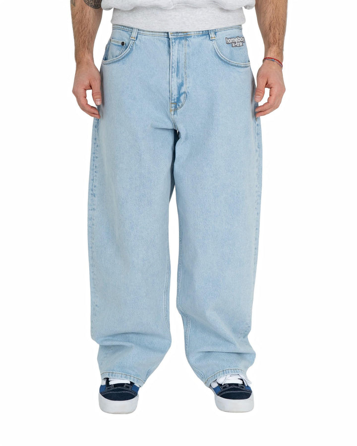 Homeboy Unisex Hose X-tra Monster Denim 25W / 28L Moon, 25W / 28L Moon