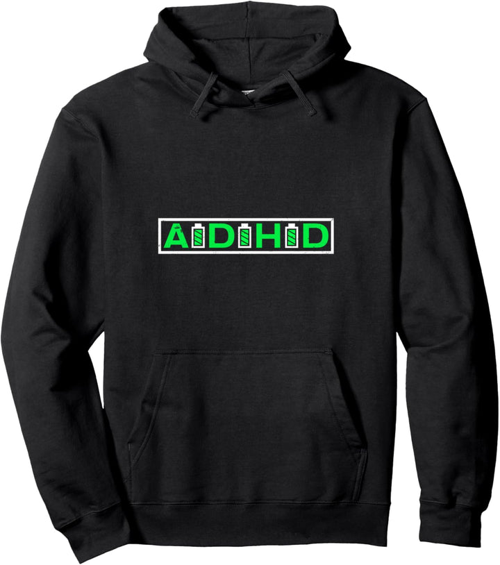 ADHD Design Batterien Geschenk Pullover Hoodie