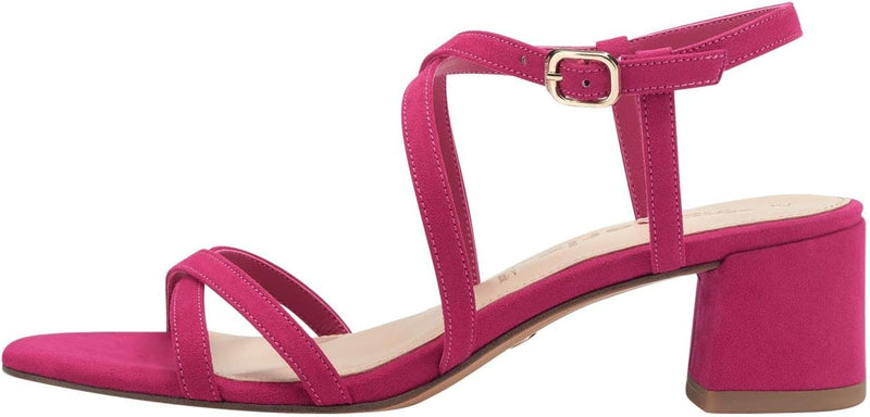 Tamaris Damen Sandaletten, Frauen Sandalen,TOUCHit-Fussbett 37 EU Fuxia, 37 EU Fuxia