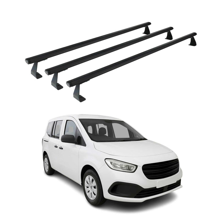 OMAC Heavy Duty Dachträger Querträger kompatibel mit Mercedes Citan W420 2021-2026 – 3 Stangen – Alu