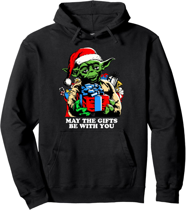 Star Wars Christmas Santa Yoda May The Gifts Be With You Pullover Hoodie