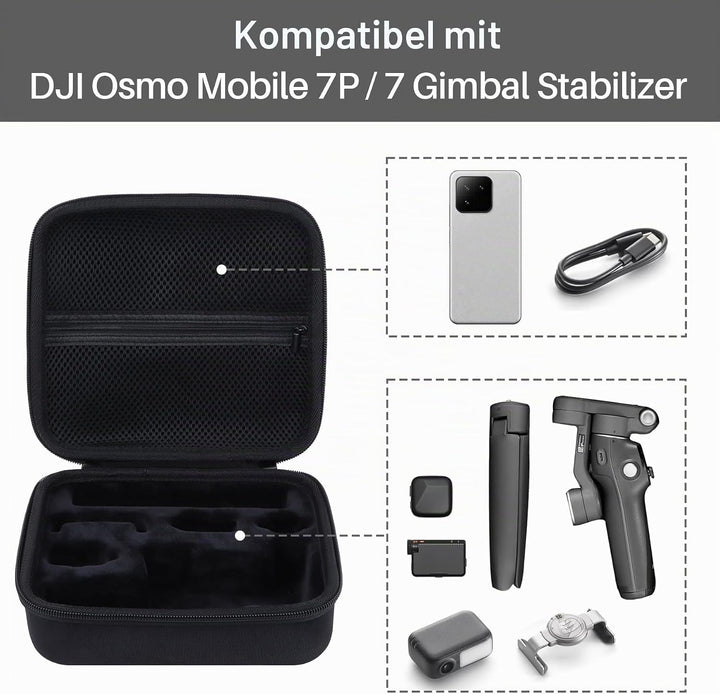Hart Schutz Hülle Etui Tasche für DJI Osmo Mobile 7P/7 Gimbal-Stabilisator
