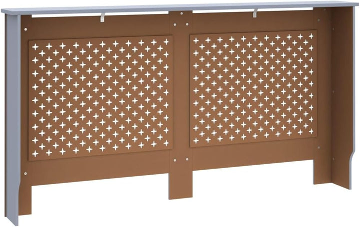 Wohnzimmer Heizkörperabdeckung 152x19x81.5 cm MDF Heizkörper Verkleidung Abdeckung Dekorative Wabenm