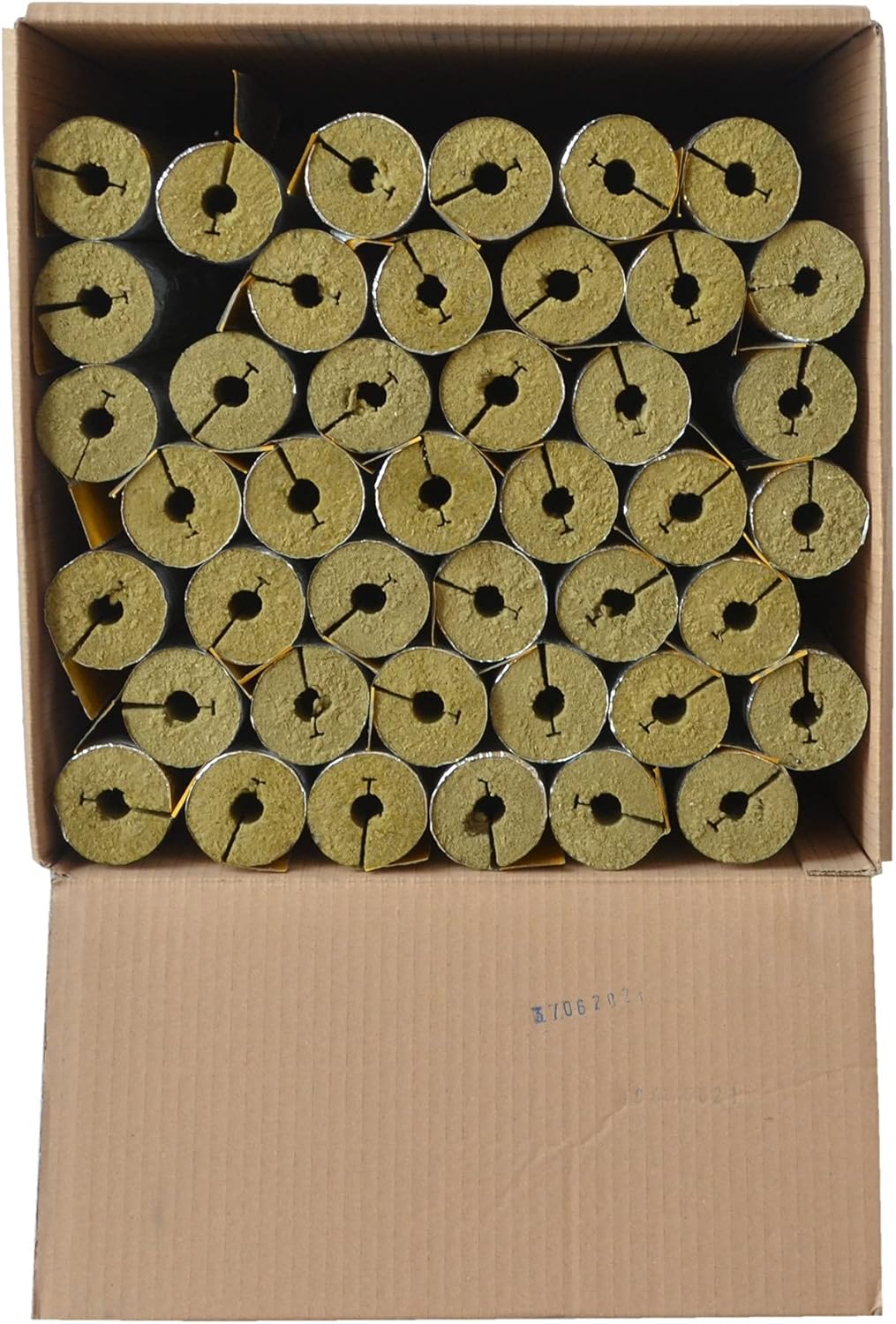 Scorprotect® voller Karton Alukaschierte Rohrschale Rohrisolierung Steinwolle mit 0.040 Wärmeleitfäh