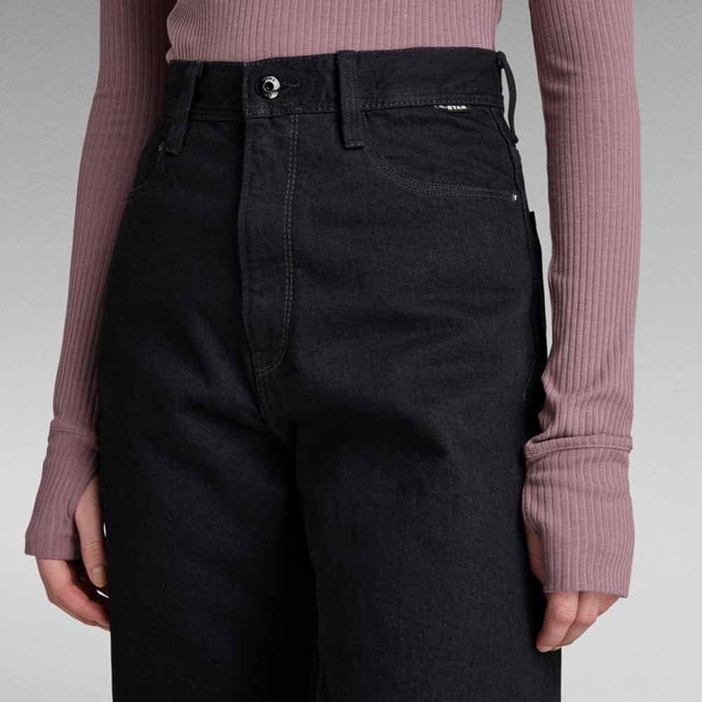 G-STAR Damen Jeans Stray Ultra High Straight Wmn 27W / 28L Schwarz (Pitch Black D22068-d182-a810), 2