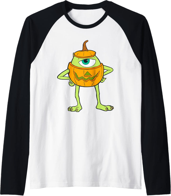 Disney and Pixar's Monsters, Inc. Mike Pumpkin Halloween Raglan
