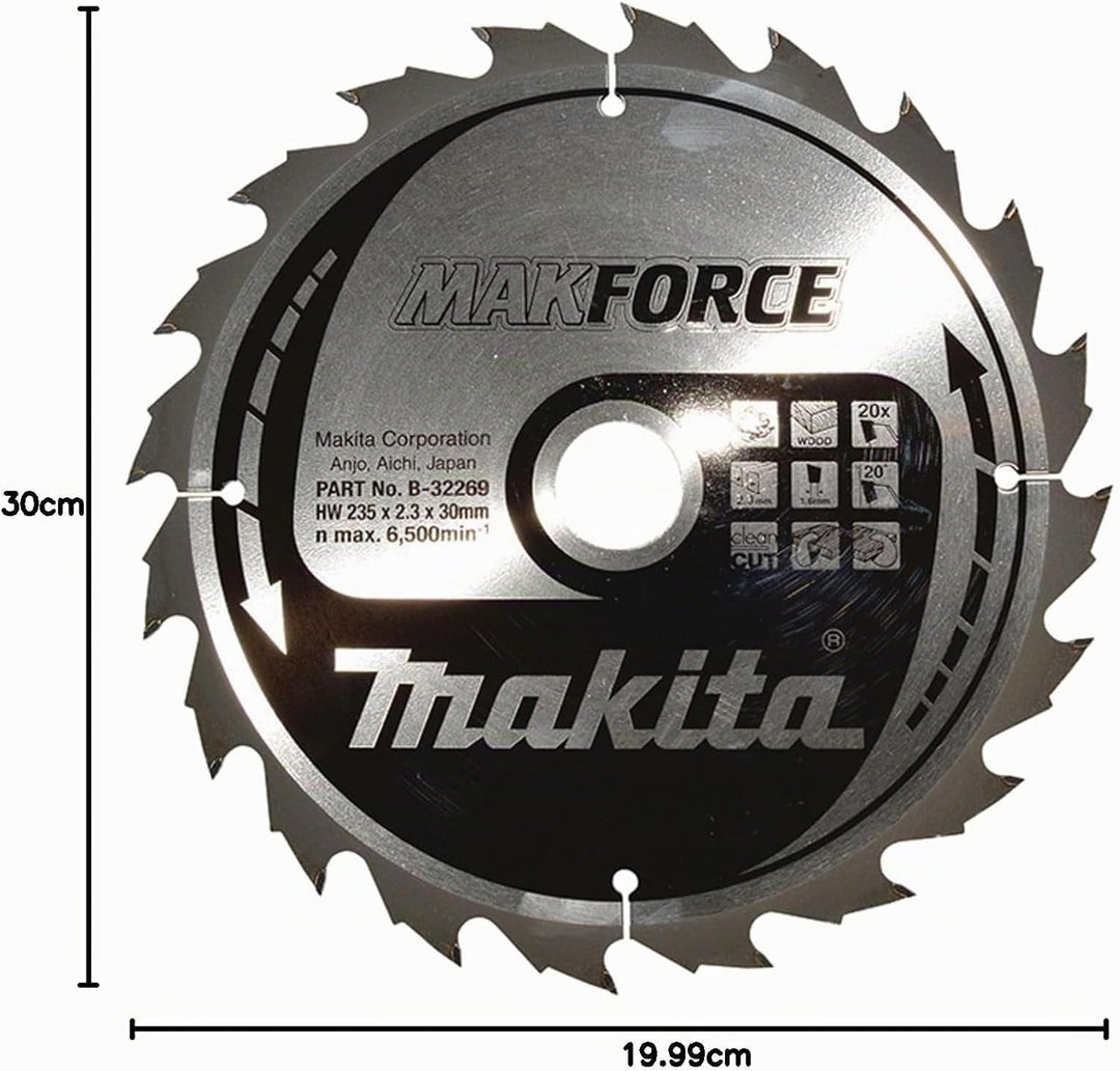 Makita MakForce Saegeblatt, 235 x 30 mm, 20Z, B-32269