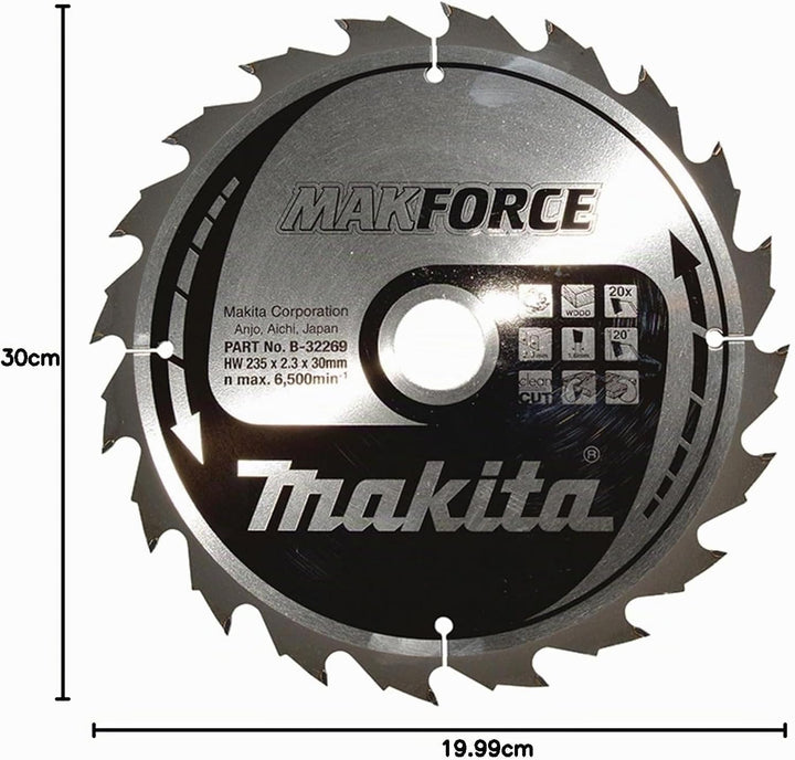 Makita MakForce Saegeblatt, 235 x 30 mm, 20Z, B-32269