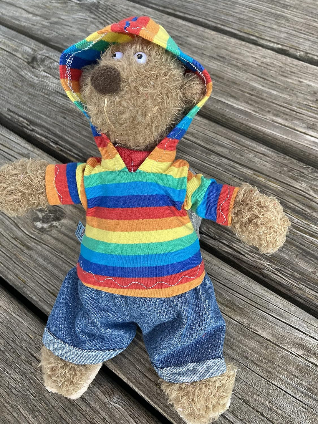 Kleidung handmade Shirt oder Kapuzenshirt + Jeans für Bären Teddy Gr. 22 cm/oder 35 cm Bekleidung Pu