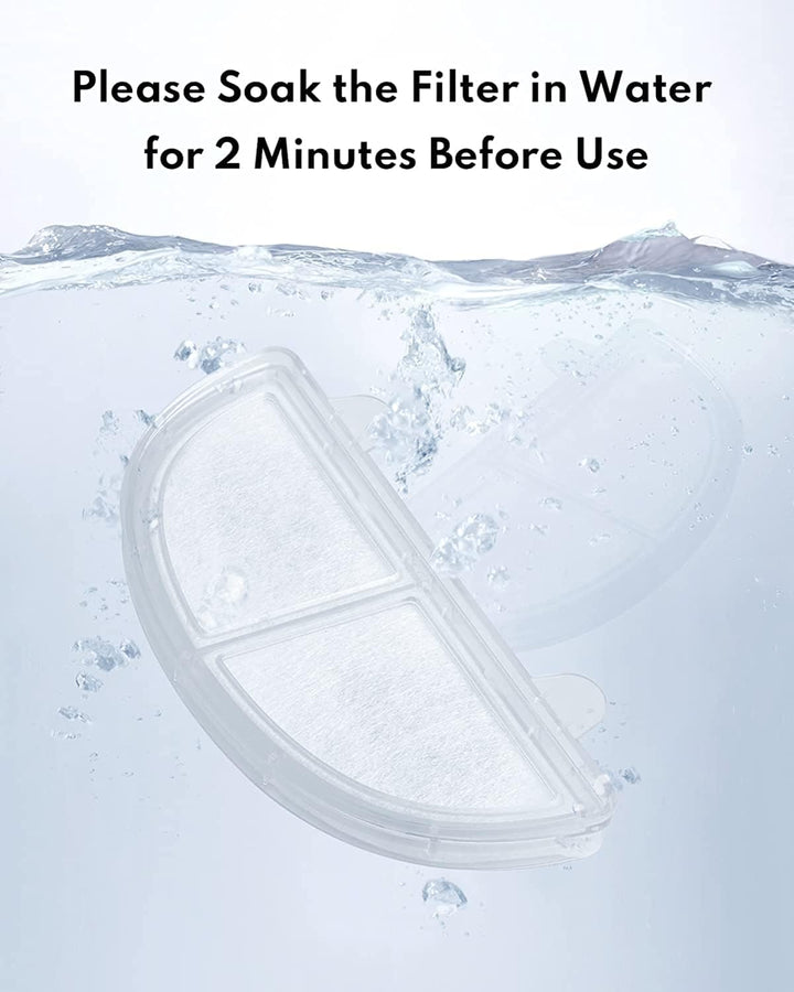 HomeRunPet Trinkbrunnen Filter, 3 STK. Ersatzfilter für Trinkbrunnen für Katzen und Hunde, Weiss Fil