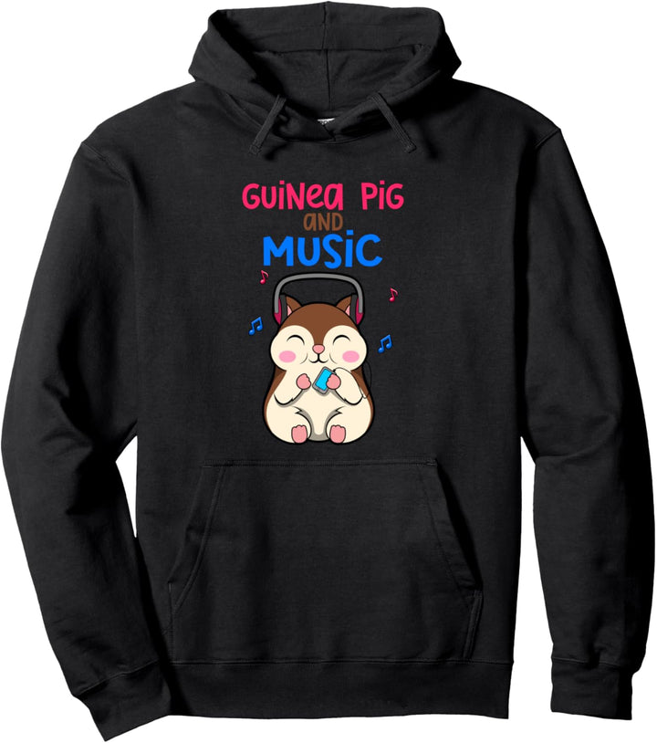 Meerschweinchen und Musik Noten Musik Pullover Hoodie