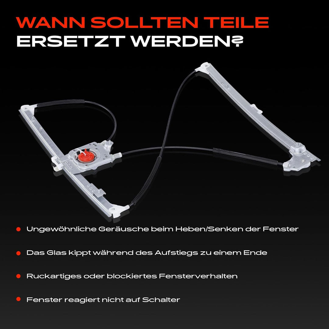 Frankberg Elektrisch Fensterheber Ohne Motor 5-Türer Vorne Links Kompatibel mit Laguna II BG0/1 Gran