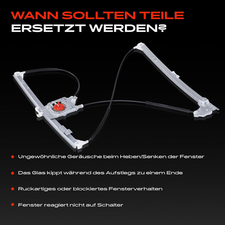 Frankberg Elektrisch Fensterheber Ohne Motor 5-Türer Vorne Links Kompatibel mit Laguna II BG0/1 Gran