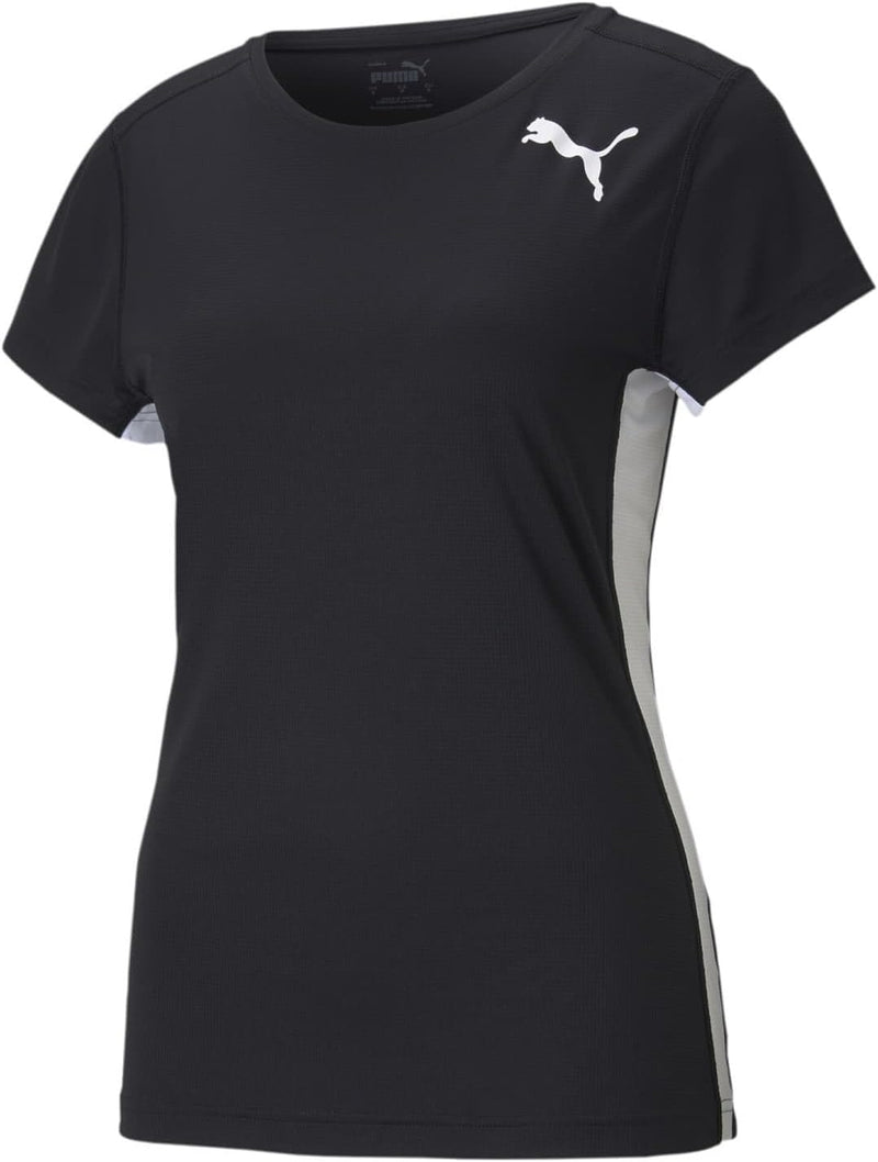 PUMA Running - Textil - T-Shirts Cross The Line 2.0 T-Shirt Training Damen M Schwarz, M Schwarz