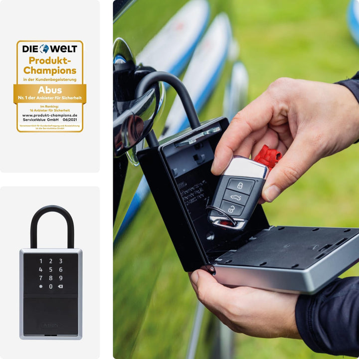 ABUS smarte Schlüsselbox KEYGARAGE One – per App mit Smartphone oder per Zahlencode bedienbar – Schl