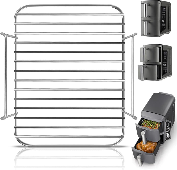 Luftfritteuse Ersatzteile für Ninja SL401 DoubleStack XL 2 Korb-Luftfritteuse, 21,6 x 18,3 x 4,6 cm,