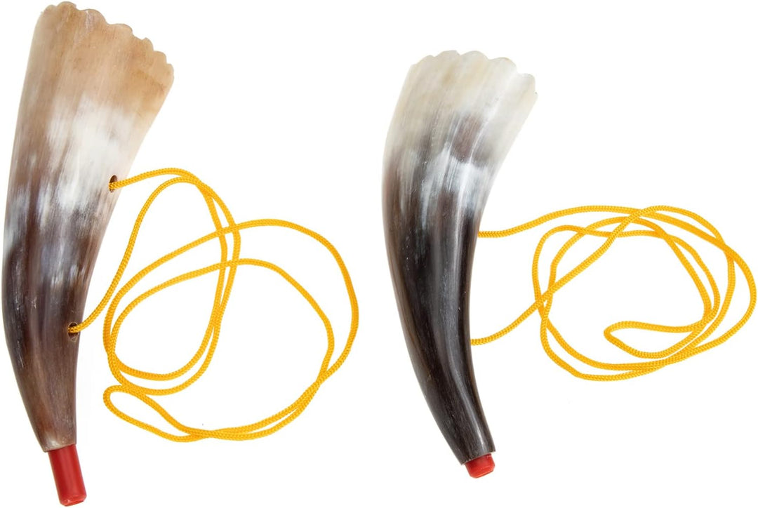 Vaguelly 2 Stücke Kinder Horn Spielzeug Viking Instrument Ox Horn Trompete Party Geräuschemerkehrer