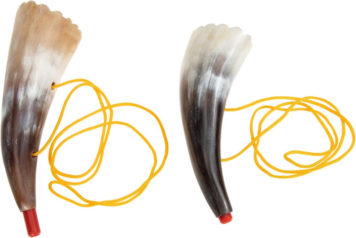 Vaguelly 2 Stücke Kinder Horn Spielzeug Viking Instrument Ox Horn Trompete Party Geräuschemerkehrer