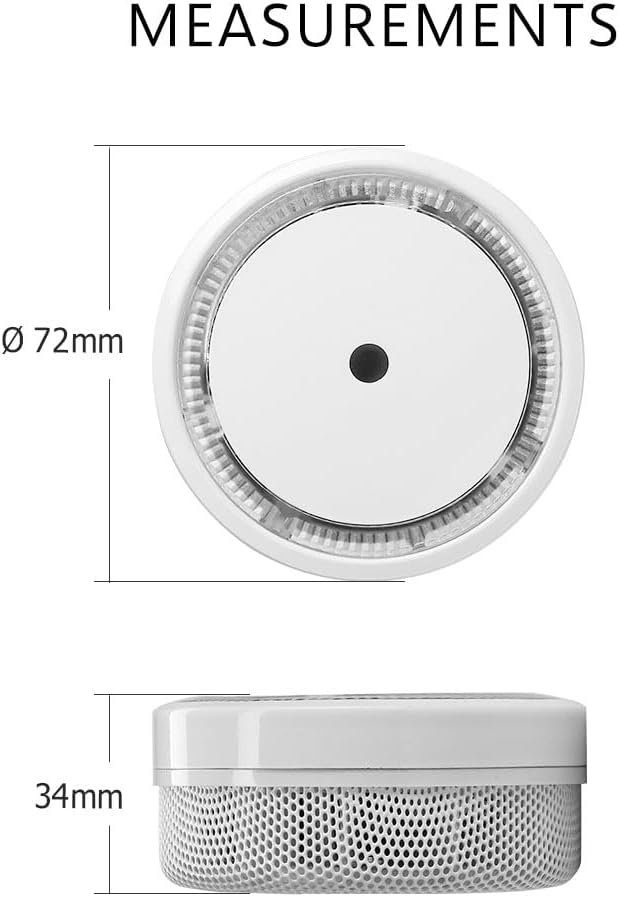 ELRO FS801061 FS8010 Mini Rauchmelder-Kompakt Design-mit 10 Jahres Batterie-EN 14604-6-Pack Rauchmel