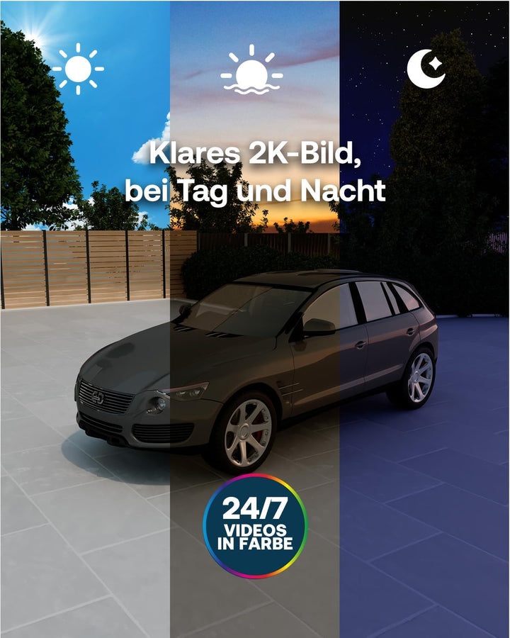 Arlo Pro 6 Überwachungskamera Aussen WLAN, Kabellos, 2K+HDR, Farb-Nachtsicht, 160° Blickwinkel, Spot