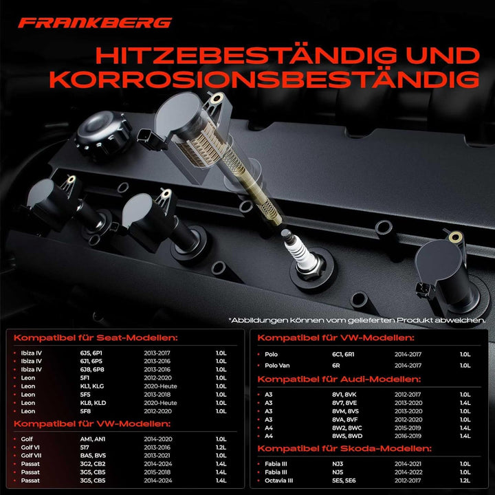 Zündspule für Beetle Caddy Alltrack IV CC Golf Sportsvan Golf VI VII Load UP P-a-s-s-a-t Alltrack/Va