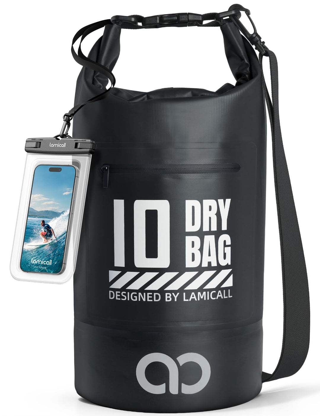 Lamicall Dry Bag, wasserdichte Tasche Beutel, Wasserfester Rucksack Drybag | [Robust &amp; Kratzfest] 5L