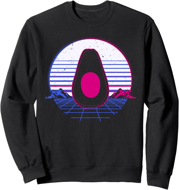 Avocado Retro Vintage Sunset Sweatshirt