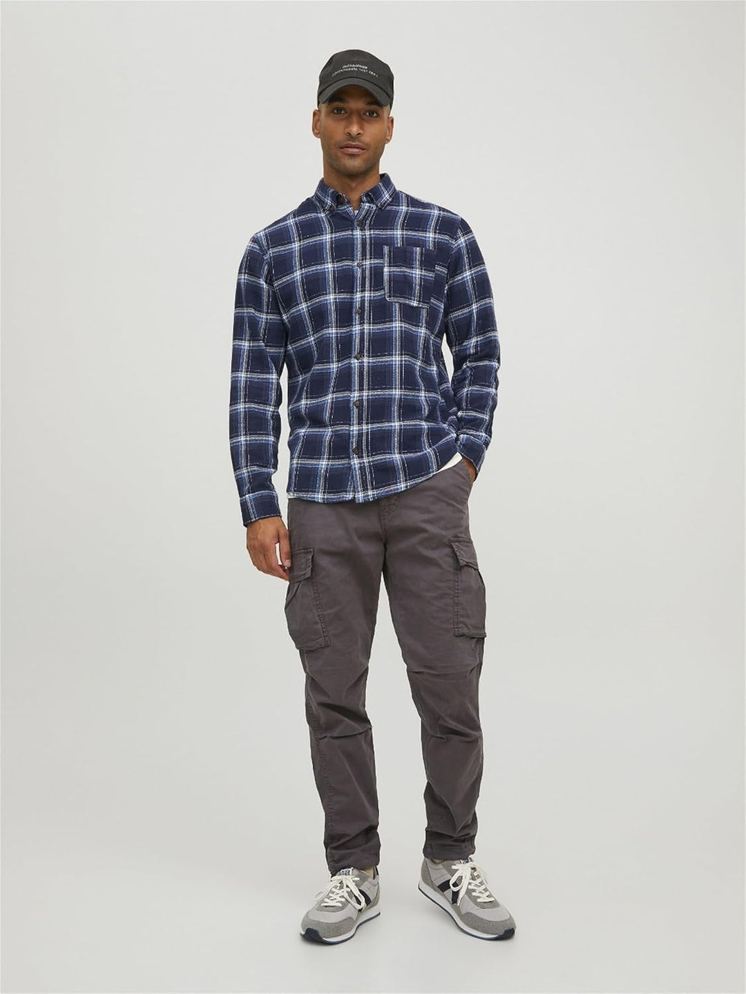 JACK & JONES Male Cargo-Hose Tapered Fit Cargo-Hose 29W / 30L Dark Navy, 29W / 30L Dark Navy