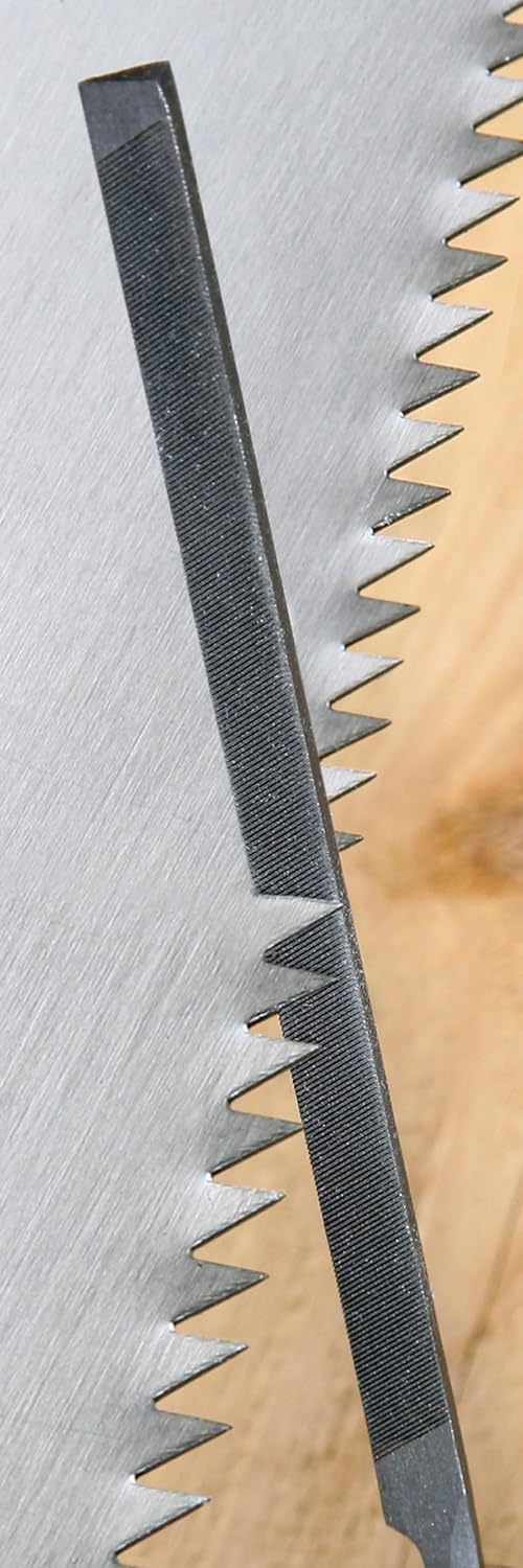 Meister Feilen- und Raspel-Satz 5-teilig - Geeignet für Holz & Metall - 200 mm Feilenlänge - Ergonom