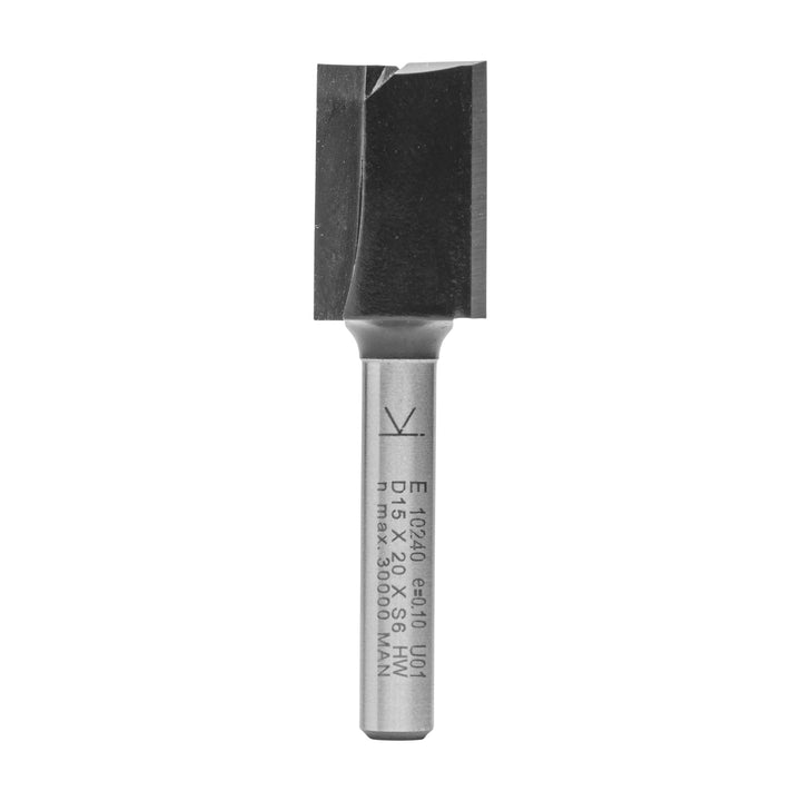 ENT 10240 Nutfräser HW, Schaft (S) 6 mm, Durchmesser (D) 15 mm, NL 20 mm, SL 32 mm, GL 52 mm D=15 /