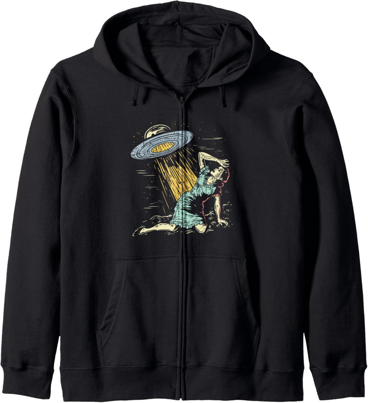 Alien UFO Entführung Kapuzenjacke