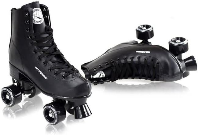 Nils Extreme NQ8400S - Rollschuhe für Damen, Mädchen und Kinder - Quad Roller aus Kunstleder - Disco