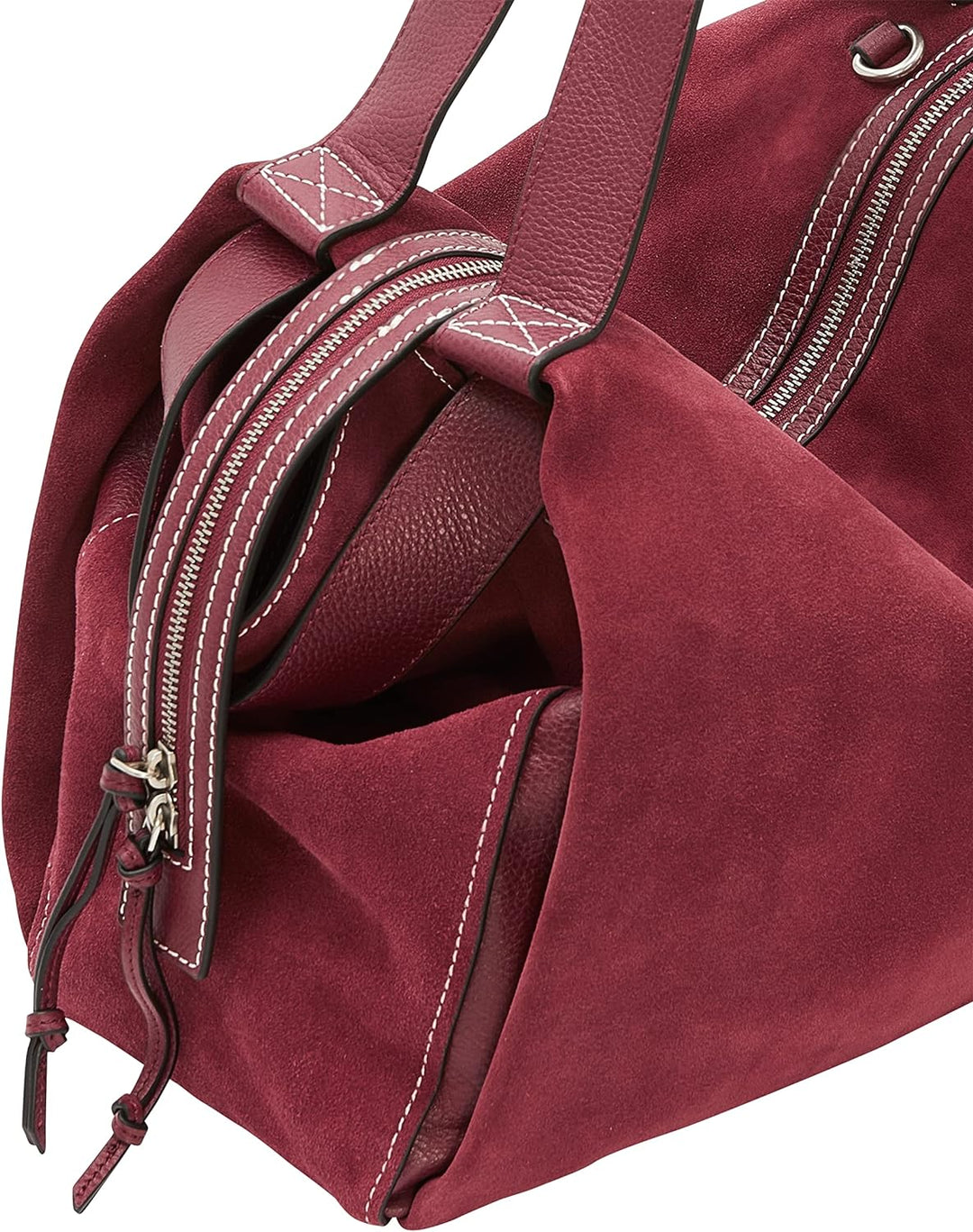 Liebeskind Damen Gray5 Suede Satchel L Peony, Peony