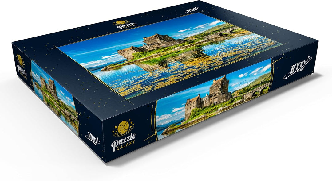 Eilean Donan Castle an einem warmen Sommertag - Dornie, Schottland - Premium 1000 Teile Puzzle - MyP