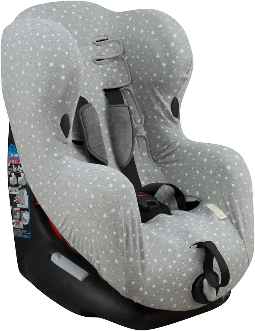 JYOKO KIDS Bezug für Bébé Confort Iseos Neo (WHITE STAR), WHITE STAR