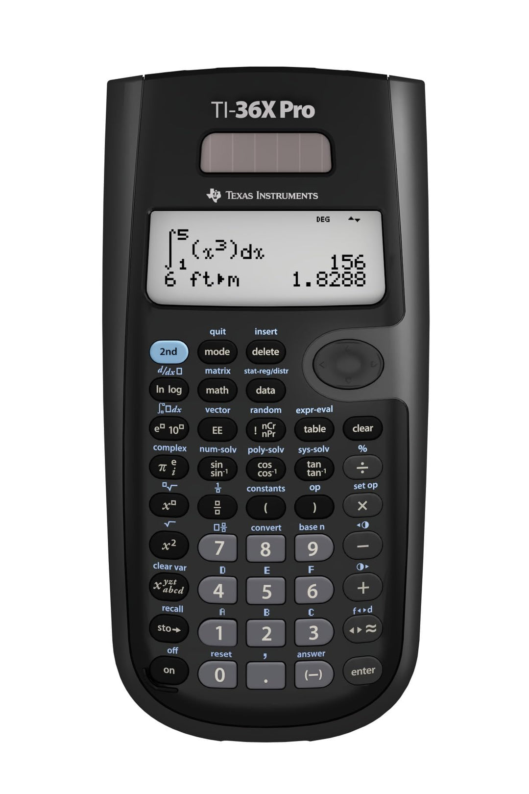 Texas Instruments TI-36X PRO Schulrechner (4-zeilig), nur mit französischer Anleitung und Sprache, 3