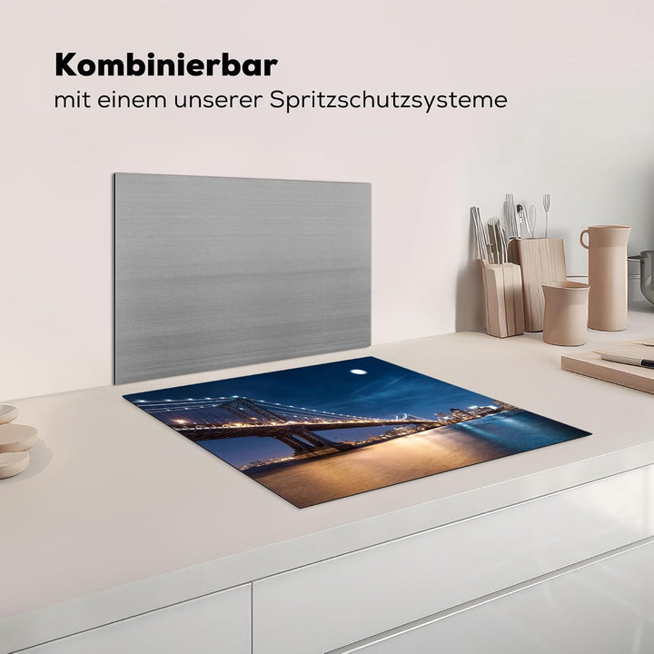 KitchenYeah© Herdabdeckplatte Einteilig Küche Herdabdeckung Induktionsfeld Ceranfeld Herdabdeckplatt