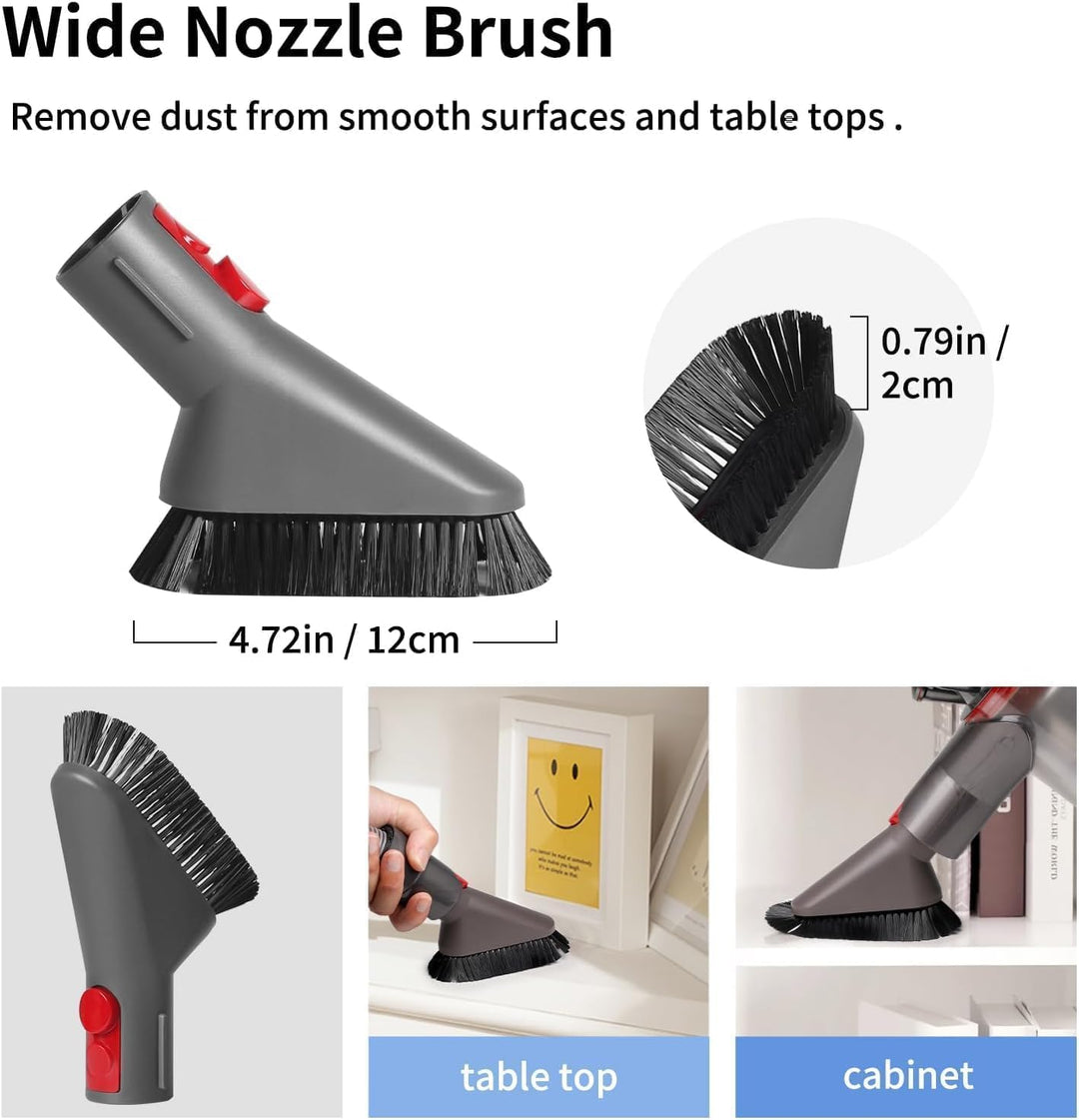 7 in 1 Zubehör-Set Ersatzteile für Dyson V7 V8 V10 V11 V15 Handstaubsauger, Ersatz Bürste kompatibel