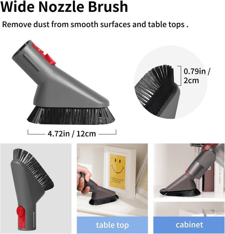 7 in 1 Zubehör-Set Ersatzteile für Dyson V7 V8 V10 V11 V15 Handstaubsauger, Ersatz Bürste kompatibel